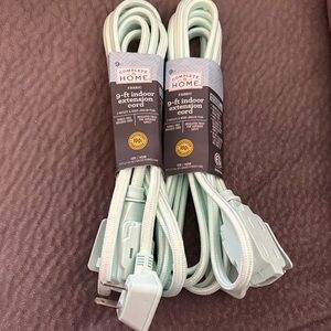 Complete Home Mint Green Extension Cord 2 pack!